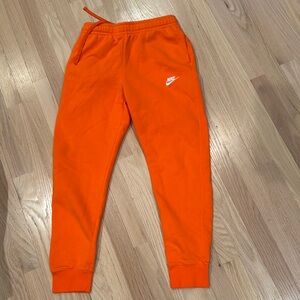Nike Orange Jogger Sweatpants